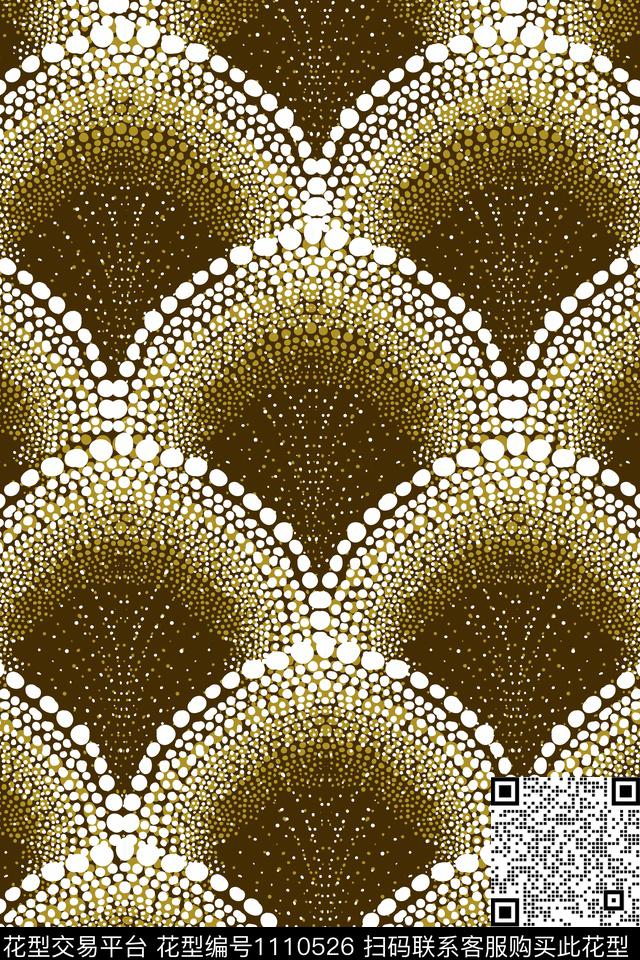 男装几何波点数码印花华亿平台下载（图片编号: 1110526） - 瓦栏（Walan）