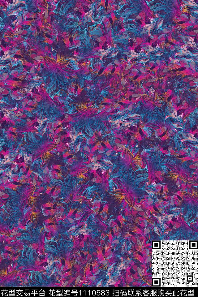 大牌风民族风数码华亿平台数码印花华亿平台下载（图片编号: 1110583） - 瓦栏（Walan）