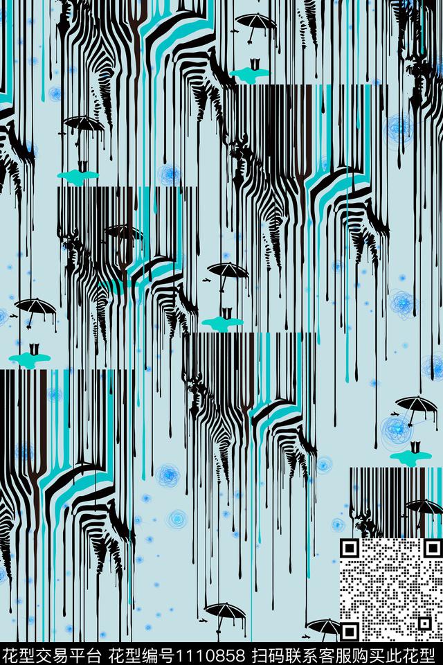 矢量斑马纹抽象数码印花华亿平台下载（图片编号: 1110858） - 瓦栏（Walan）