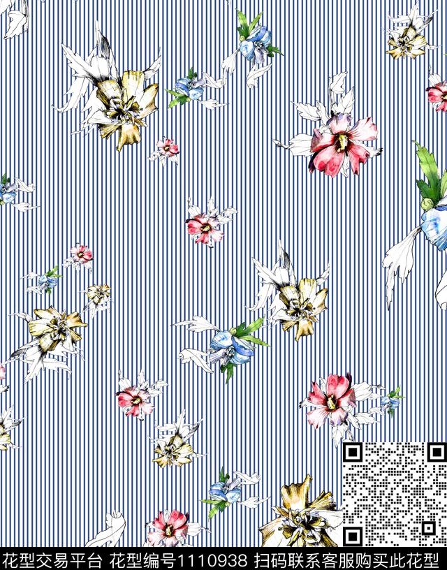 签字笔条纹小碎花数码印花华亿平台下载（图片编号: 1110938） - 瓦栏（Walan）