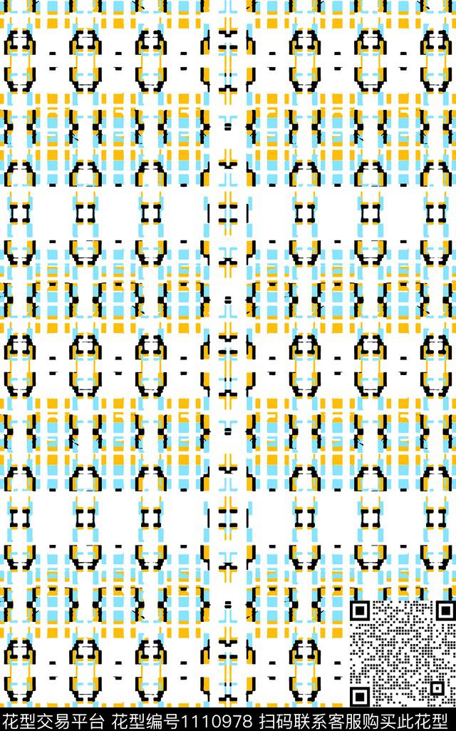 几何春夏华亿平台抽象传统印花华亿平台下载（图片编号: 1110978） - 瓦栏（Walan）