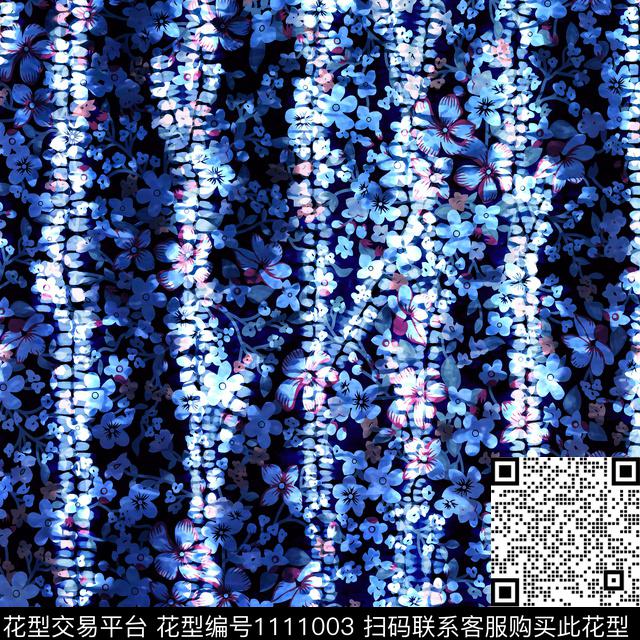 抽象花卉花卉复古数码印花华亿平台下载（图片编号: 1111003） - 瓦栏（Walan）