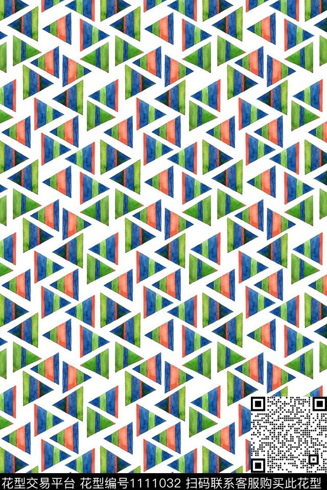 几何女装抽象数码印花华亿平台下载（图片编号: 1111032） - 瓦栏（Walan）