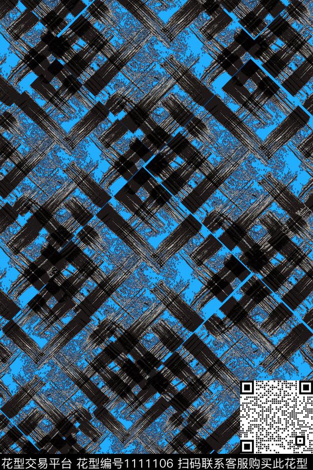 线条艺术纹理数码印花华亿平台下载（图片编号: 1111106） - 瓦栏（Walan）