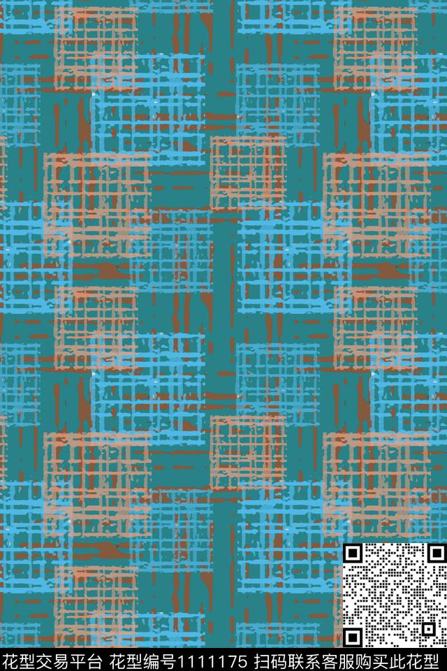 几何精致几何手绘线条笔触传统印花华亿平台下载（图片编号: 1111175） - 瓦栏（Walan）