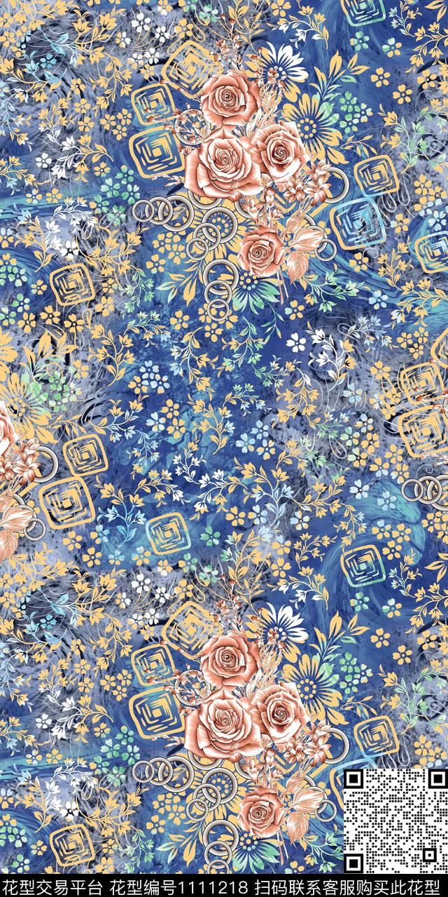 数码华亿平台大牌风民族风数码印花华亿平台下载（图片编号: 1111218） - 瓦栏（Walan）