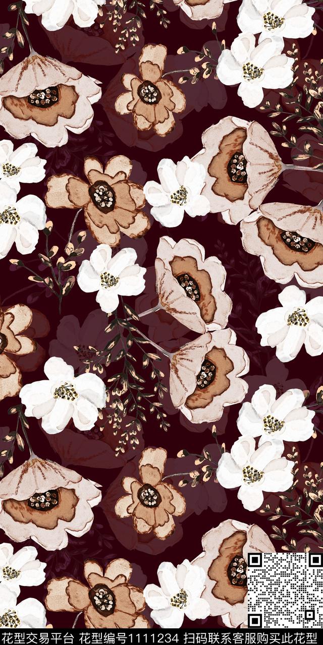 数码华亿平台大牌风民族风数码印花华亿平台下载（图片编号: 1111234） - 瓦栏（Walan）