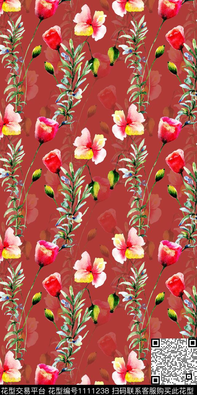 数码华亿平台大牌风民族风数码印花华亿平台下载（图片编号: 1111238） - 瓦栏（Walan）