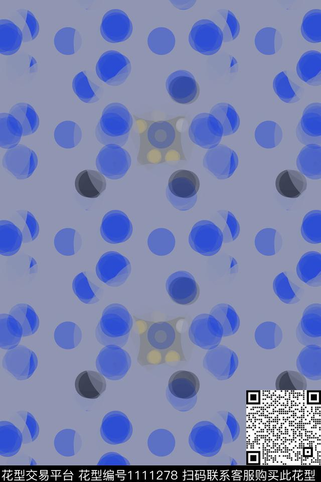几何精致几何水彩墨迹数码印花华亿平台下载（图片编号: 1111278） - 瓦栏（Walan）