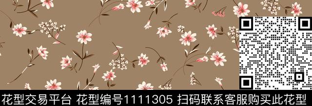 时尚小碎花花卉传统印花华亿平台下载（图片编号: 1111305） - 瓦栏（Walan）