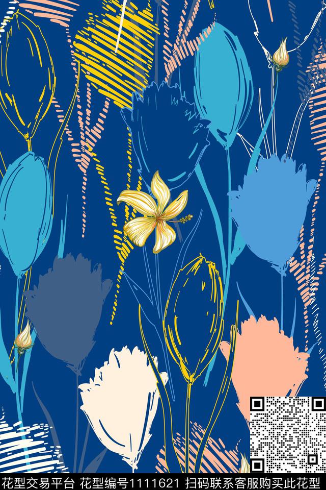 女装花卉卡通数码印花华亿平台下载（图片编号: 1111621） - 瓦栏（Walan）
