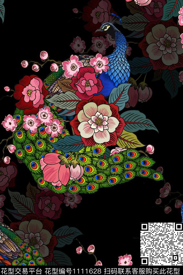 女装花卉卡通数码印花华亿平台下载（图片编号: 1111628） - 瓦栏（Walan）