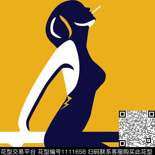 卫衣胸前独幅女装传统印花华亿平台下载（图片编号: 1111658） - 瓦栏（Walan）