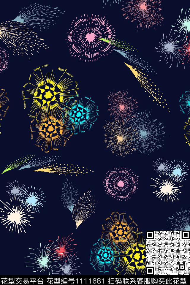 花卉小碎花数码印花华亿平台下载（图片编号: 1111681） - 瓦栏（Walan）