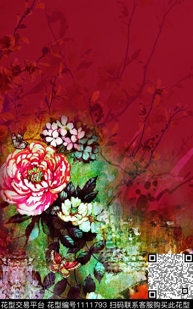 真丝数码华亿平台秋冬华亿平台数码印花华亿平台下载（图片编号: 1111793） - 瓦栏（Walan）