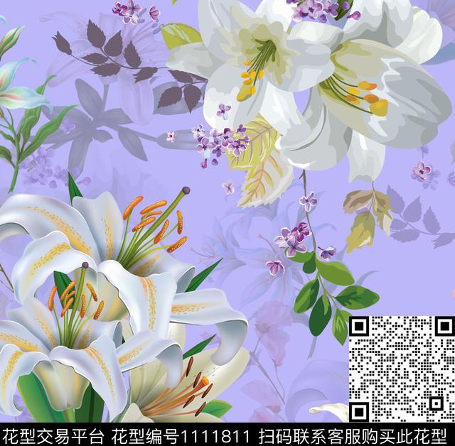 温室花卉水彩花卉花卉数码印花华亿平台下载（图片编号: 1111811） - 瓦栏（Walan）