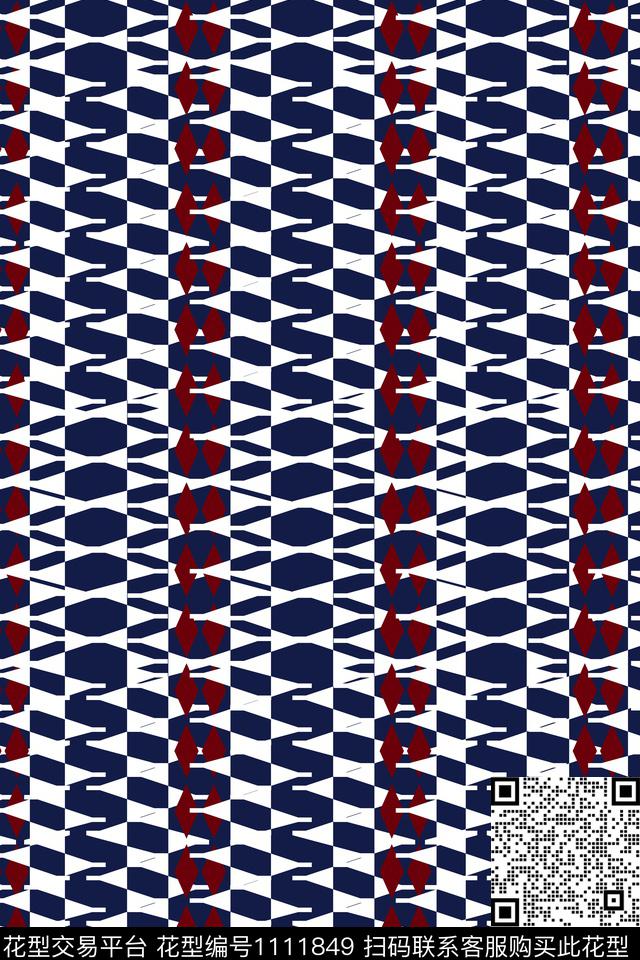 geometricabstractstripes传统印花华亿平台下载（图片编号: 1111849） - 瓦栏（Walan）