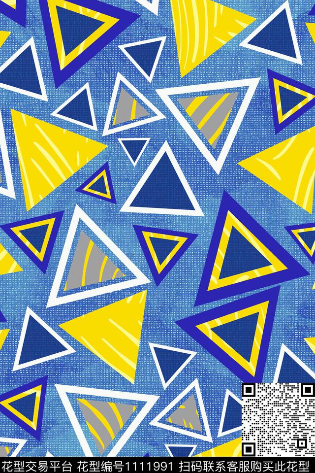 女装抽象精致几何数码印花华亿平台下载（图片编号: 1111991） - 瓦栏（Walan）