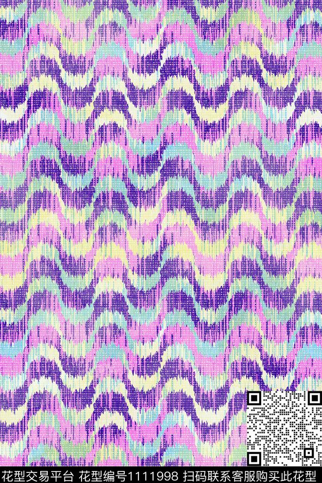 女装抽象精致几何数码印花华亿平台下载（图片编号: 1111998） - 瓦栏（Walan）