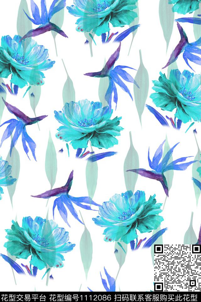 绿植树叶植物花卉传统印花华亿平台下载（图片编号: 1112086） - 瓦栏（Walan）