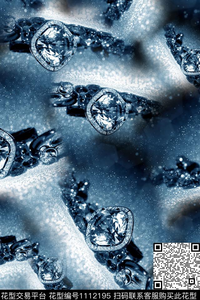 珠宝宝石大牌风年轻女性数码印花华亿平台下载（图片编号: 1112195） - 瓦栏（Walan）