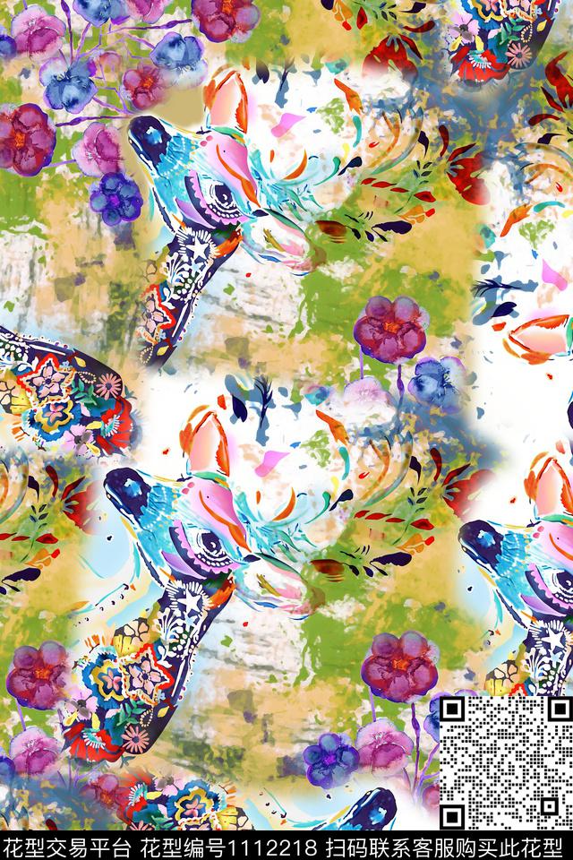 抽象休闲数码华亿平台数码印花华亿平台下载（图片编号: 1112218） - 瓦栏（Walan）