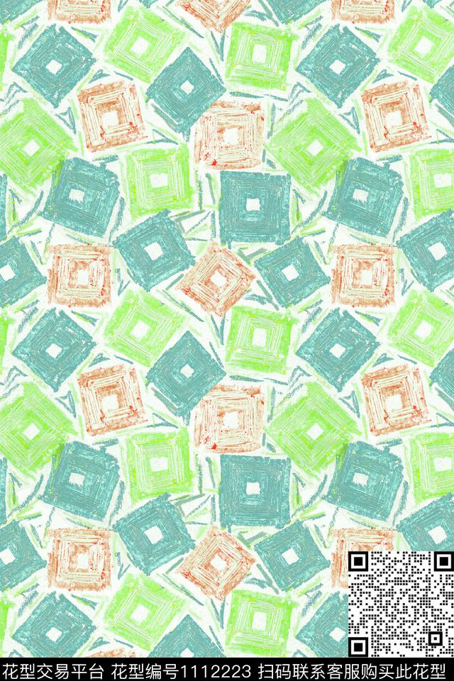 涂鸦水彩艺术数码印花华亿平台下载（图片编号: 1112223） - 瓦栏（Walan）