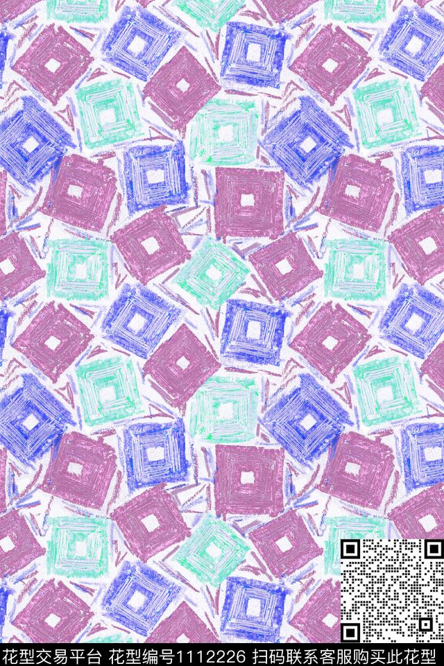 涂鸦水彩艺术数码印花华亿平台下载（图片编号: 1112226） - 瓦栏（Walan）