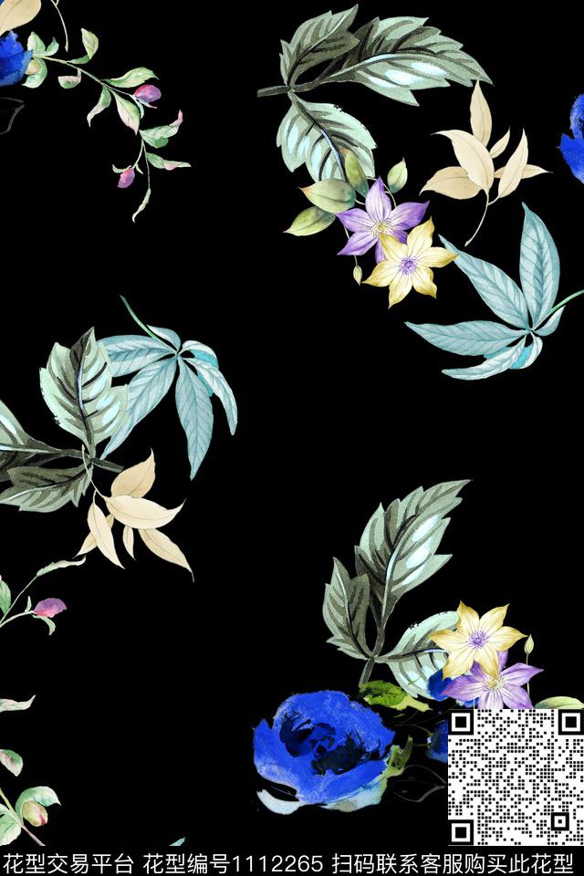 小碎花数码华亿平台满版散花数码印花华亿平台下载（图片编号: 1112265） - 瓦栏（Walan）