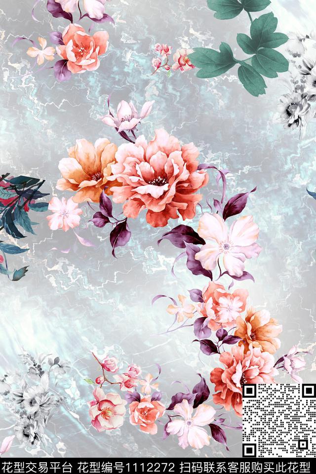 小碎花数码华亿平台满版散花数码印花华亿平台下载（图片编号: 1112272） - 瓦栏（Walan）