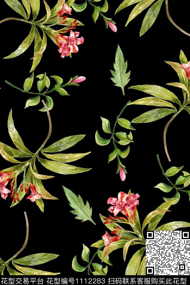 手绘花卉小碎花数码华亿平台数码印花华亿平台下载（图片编号: 1112283） - 瓦栏（Walan）