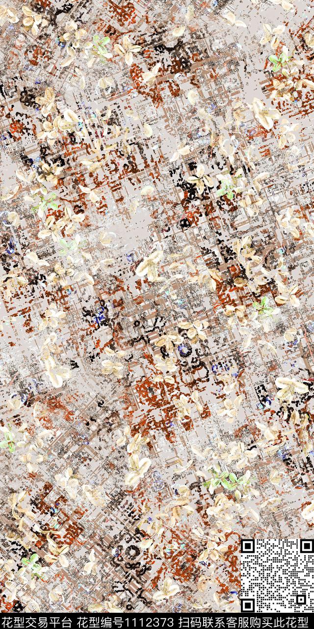 抽象数码华亿平台大牌风数码印花华亿平台下载（图片编号: 1112373） - 瓦栏（Walan）