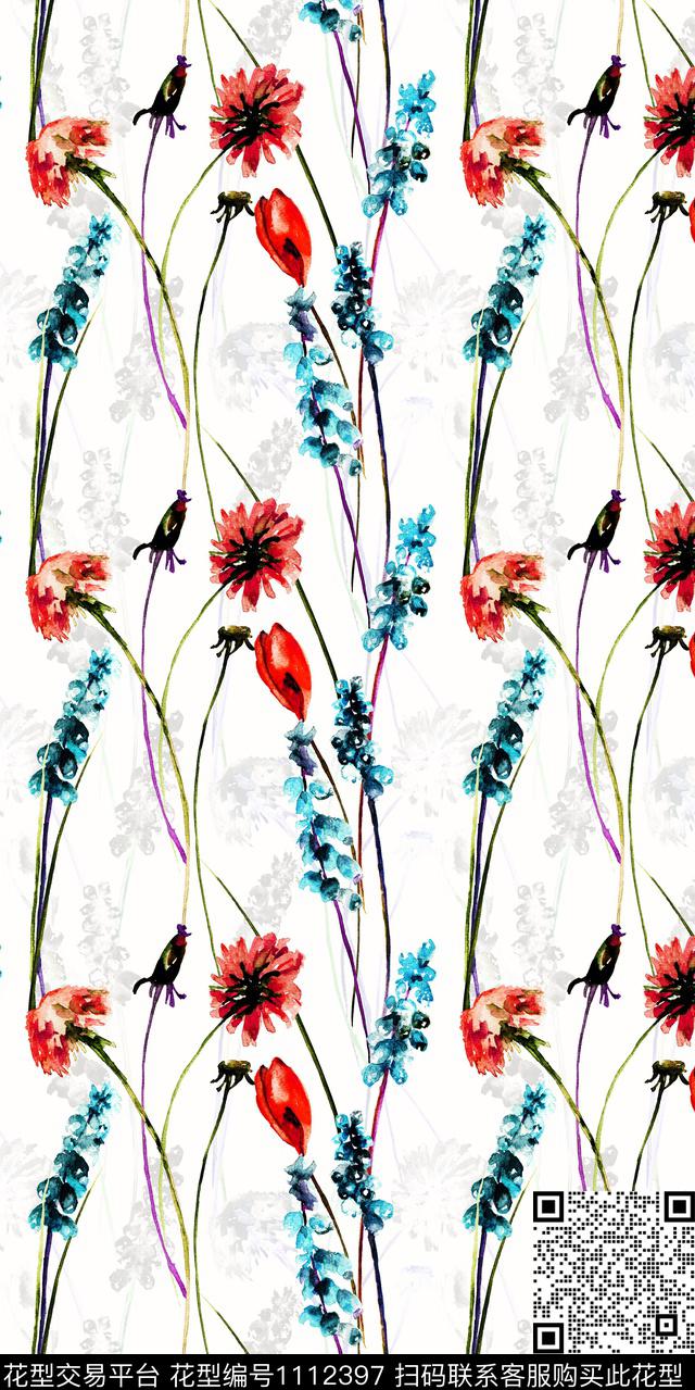 数码华亿平台大牌风花卉数码印花华亿平台下载（图片编号: 1112397） - 瓦栏（Walan）