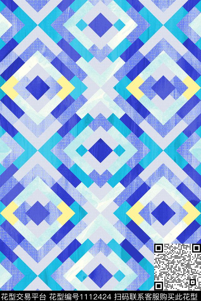 格子女装大牌风数码印花华亿平台下载（图片编号: 1112424） - 瓦栏（Walan）