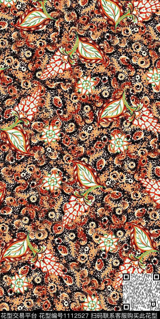 数码华亿平台大牌风民族风数码印花华亿平台下载（图片编号: 1112527） - 瓦栏（Walan）