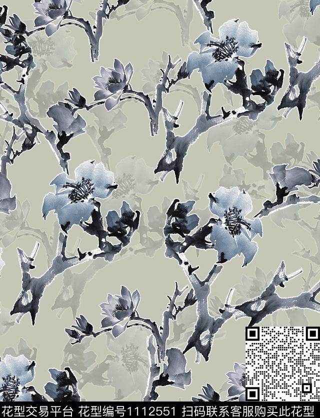 数码华亿平台女装大牌风数码印花华亿平台下载（图片编号: 1112551） - 瓦栏（Walan）