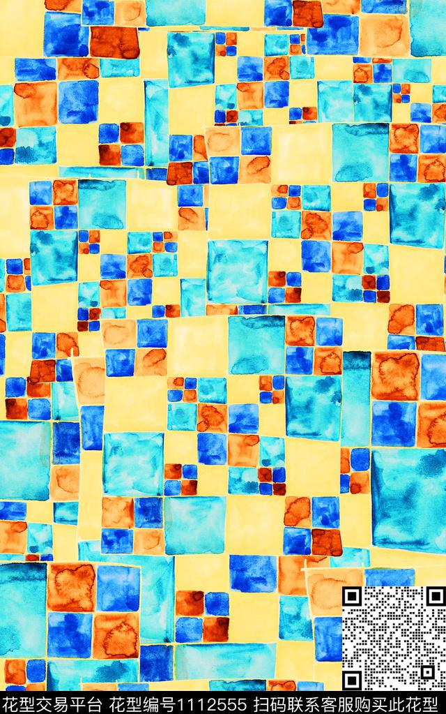 抽象数码华亿平台几何数码印花华亿平台下载（图片编号: 1112555） - 瓦栏（Walan）