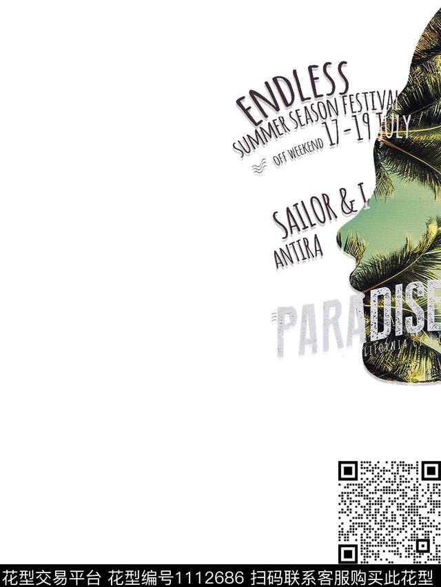 抽象艺术人物数码印花华亿平台下载（图片编号: 1112686） - 瓦栏（Walan）