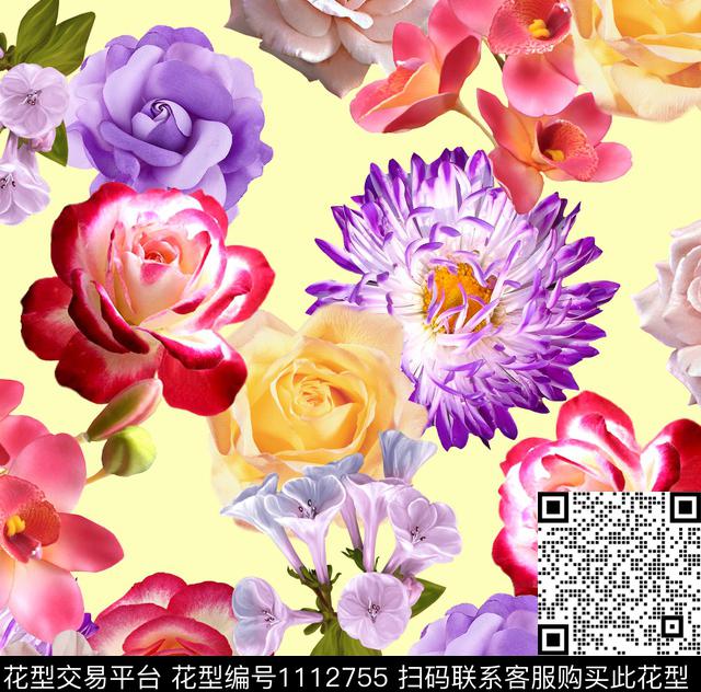 温室花卉水彩花卉花卉数码印花华亿平台下载（图片编号: 1112755） - 瓦栏（Walan）