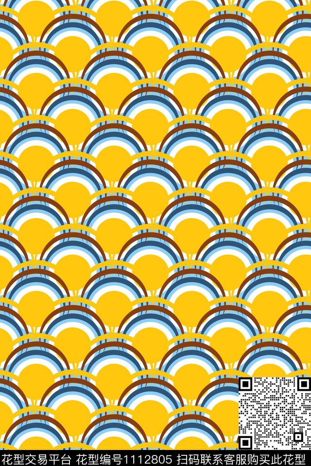 geometricshapeswaves传统印花华亿平台下载（图片编号: 1112805） - 瓦栏（Walan）