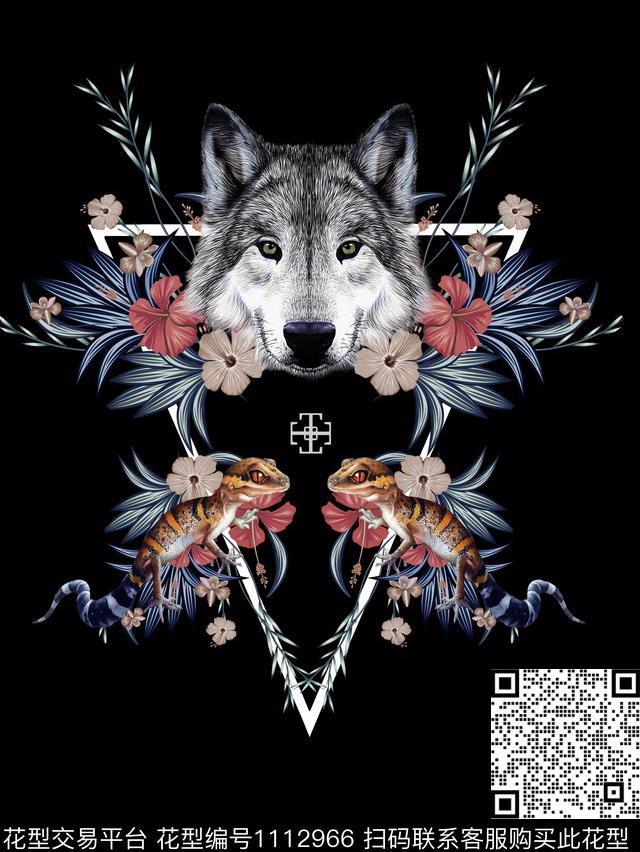 植物狼潮牌数码印花华亿平台下载（图片编号: 1112966） - 瓦栏（Walan）