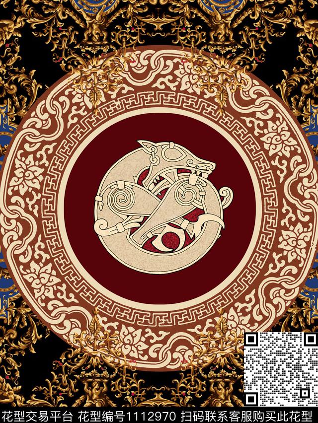 大牌风男T欧洲风华亿平台数码印花华亿平台下载（图片编号: 1112970） - 瓦栏（Walan）