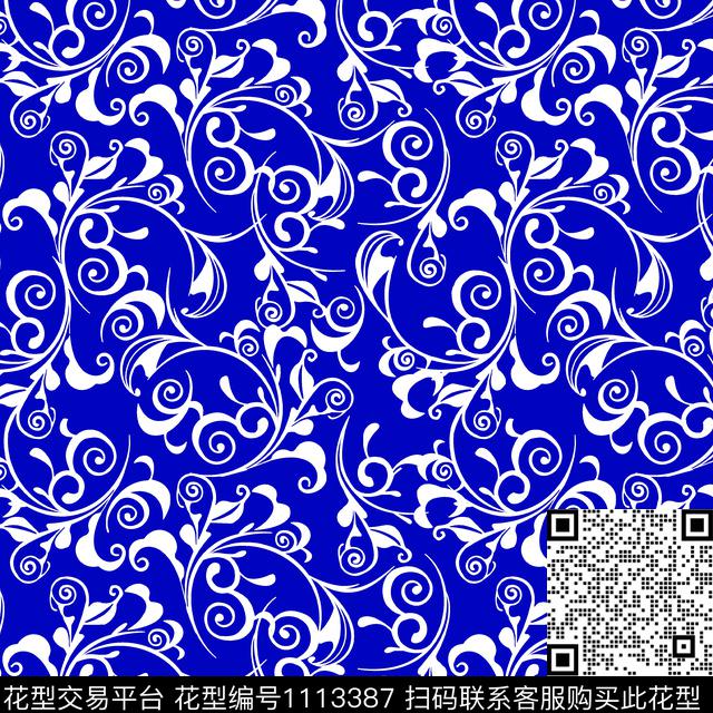 女装几何民族花卉数码印花华亿平台下载（图片编号: 1113387） - 瓦栏（Walan）