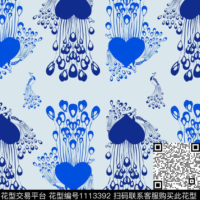 简约抽象女装数码印花华亿平台下载（图片编号: 1113392） - 瓦栏（Walan）