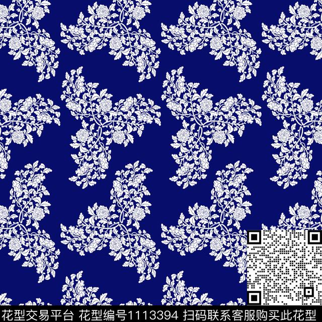 女装几何民族花卉数码印花华亿平台下载（图片编号: 1113394） - 瓦栏（Walan）