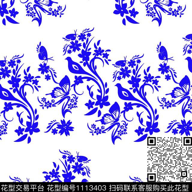 女装几何民族花卉数码印花华亿平台下载（图片编号: 1113403） - 瓦栏（Walan）