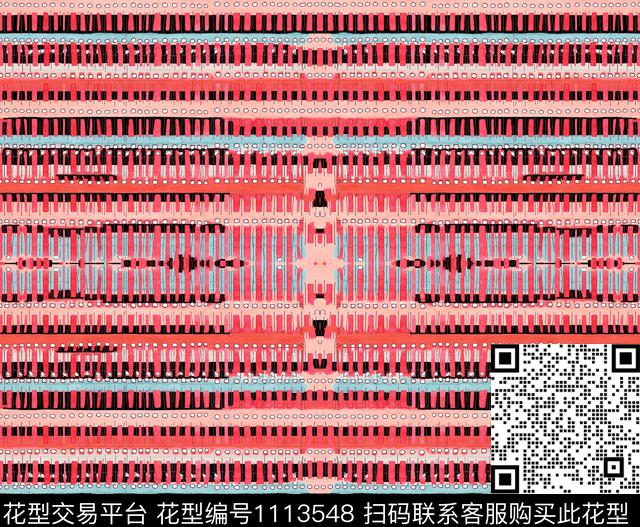 线条几何线条画数码印花华亿平台下载（图片编号: 1113548） - 瓦栏（Walan）