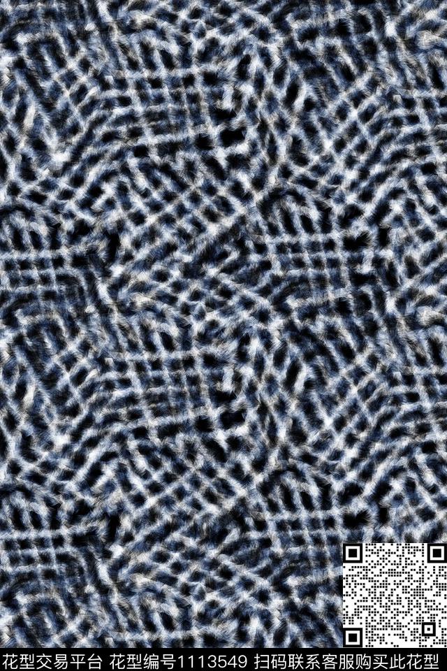 格子动物纹肌理传统印花华亿平台下载（图片编号: 1113549） - 瓦栏（Walan）