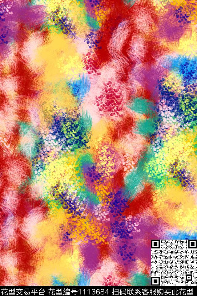 动物纹肌理抽象数码印花华亿平台下载（图片编号: 1113684） - 瓦栏（Walan）