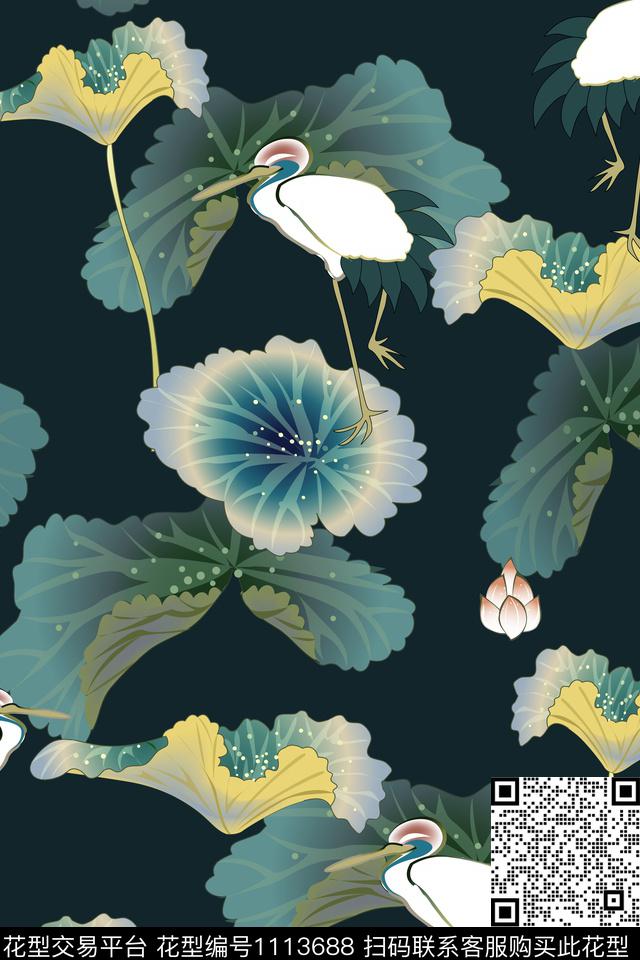 花卉小碎花数码印花华亿平台下载（图片编号: 1113688） - 瓦栏（Walan）